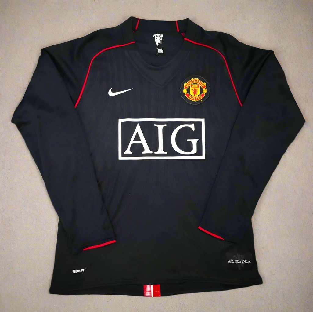 Manchester United RONALDO 7 Away 2007 / 2008 Retro Jersey FULL SLEEVE