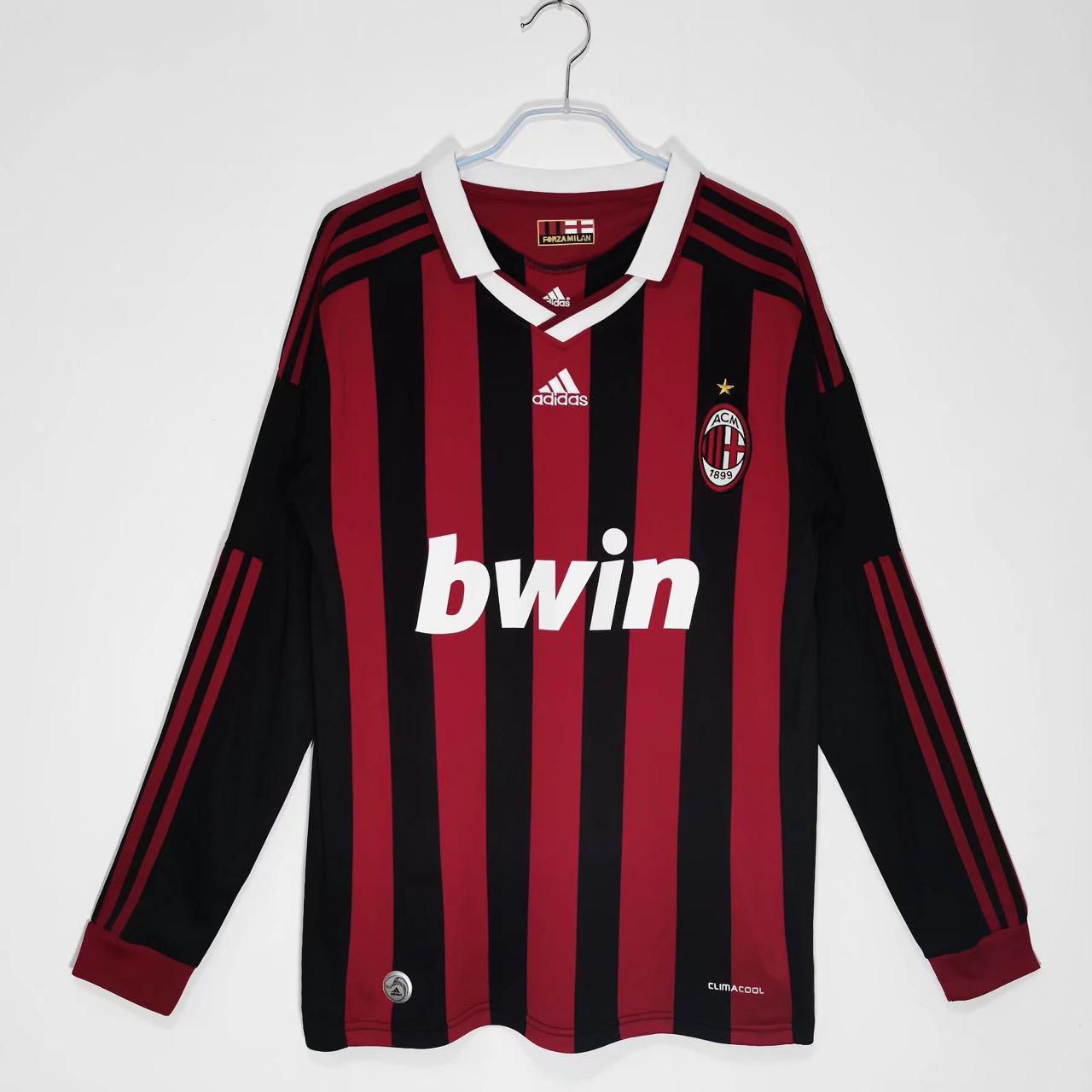 AC Milan 2009-10 Home Retro Jersey FULL SLEEVE
