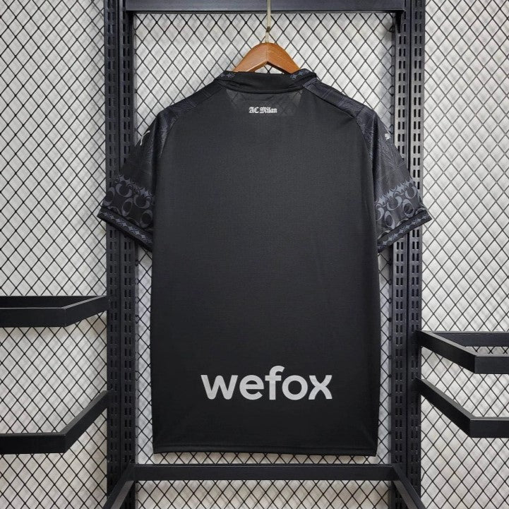 AC Milan x PLEASURES Black Fourth Jersey