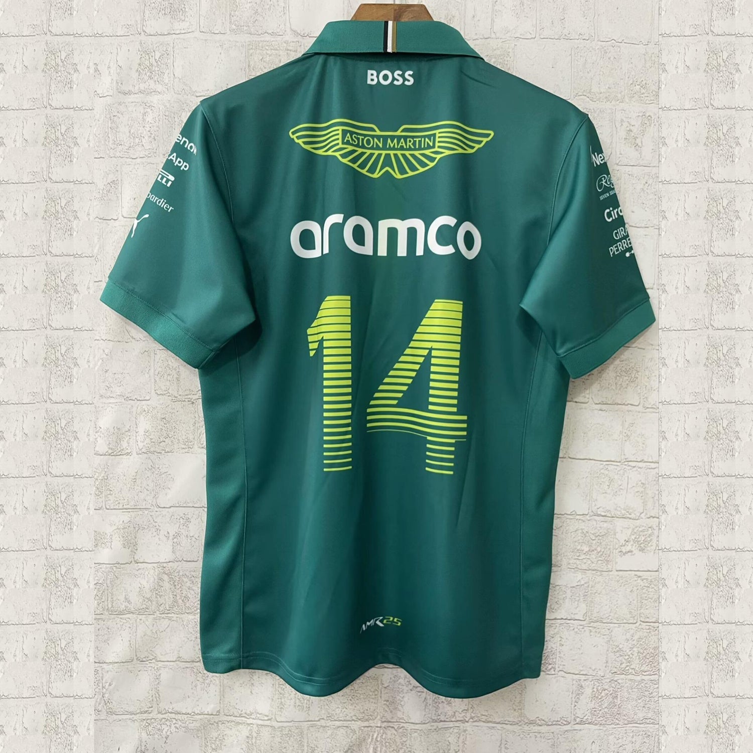 Aston Martin F1 Fernando Alonso 2025 Team Polo Shirt