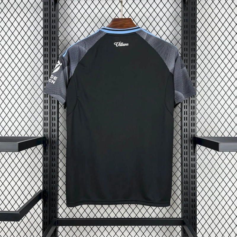 Aston Villa Black Away Jersey 25 26 Season