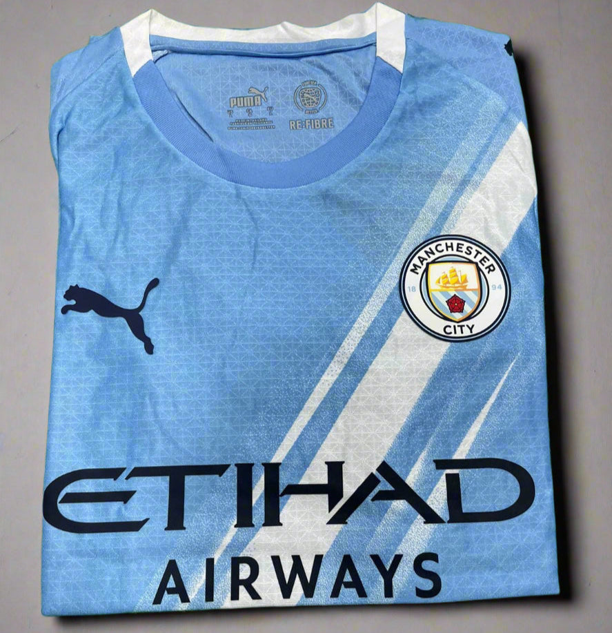 Manchester City Football Jersey Home 25 26 Season PLAYER VERSION