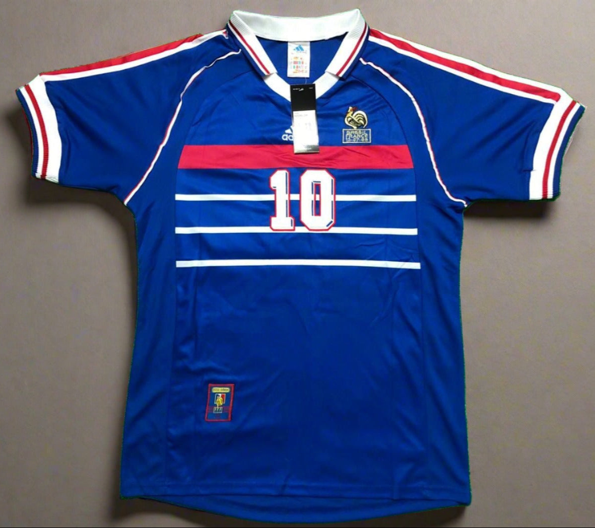 France 1998 ZIDANE 10 World Cup Home Retro Jersey