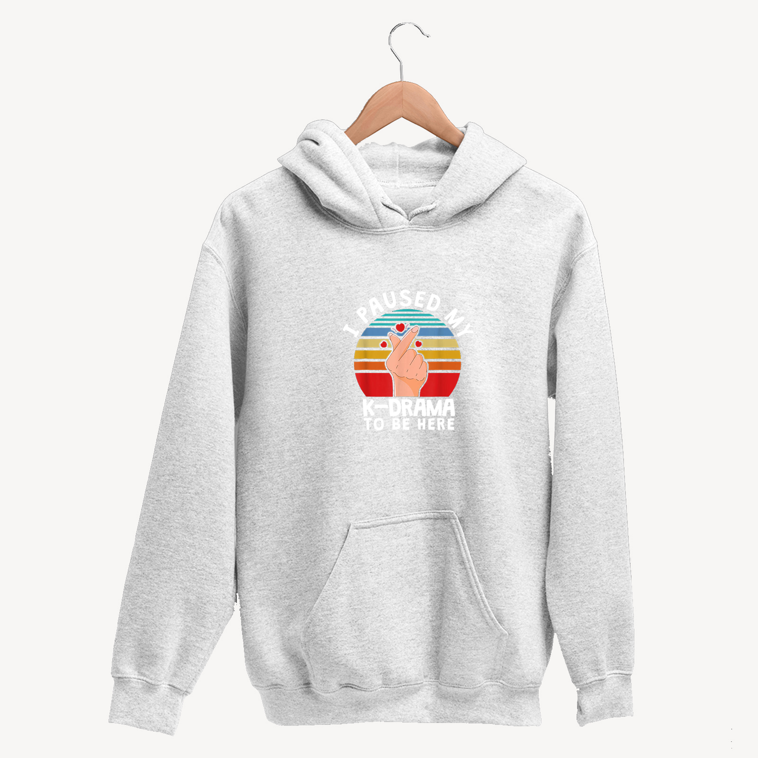 I paused my K-Drama to be here - Unisex Hoodie [CLEARANCE SALE]