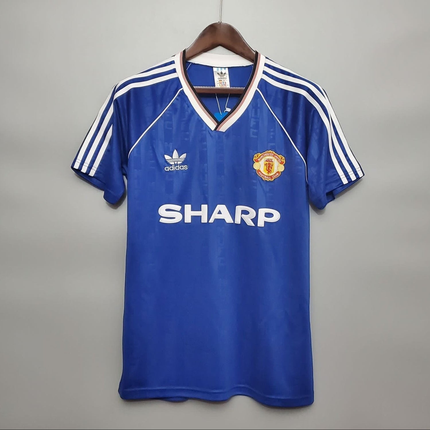 Manchester United 1988-90 Third Blue Retro Jersey