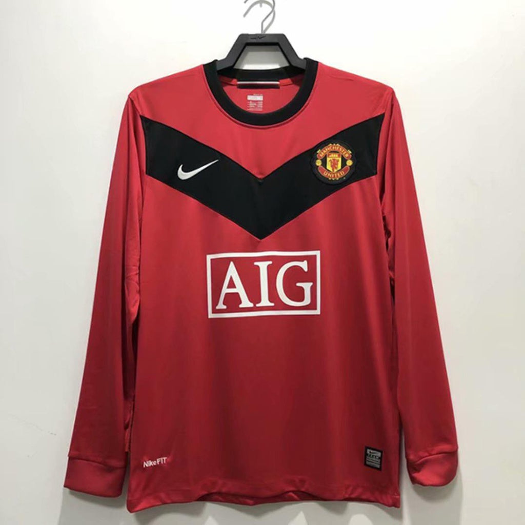 Manchester United 2009-10 Home Full Sleeve Retro Jersey