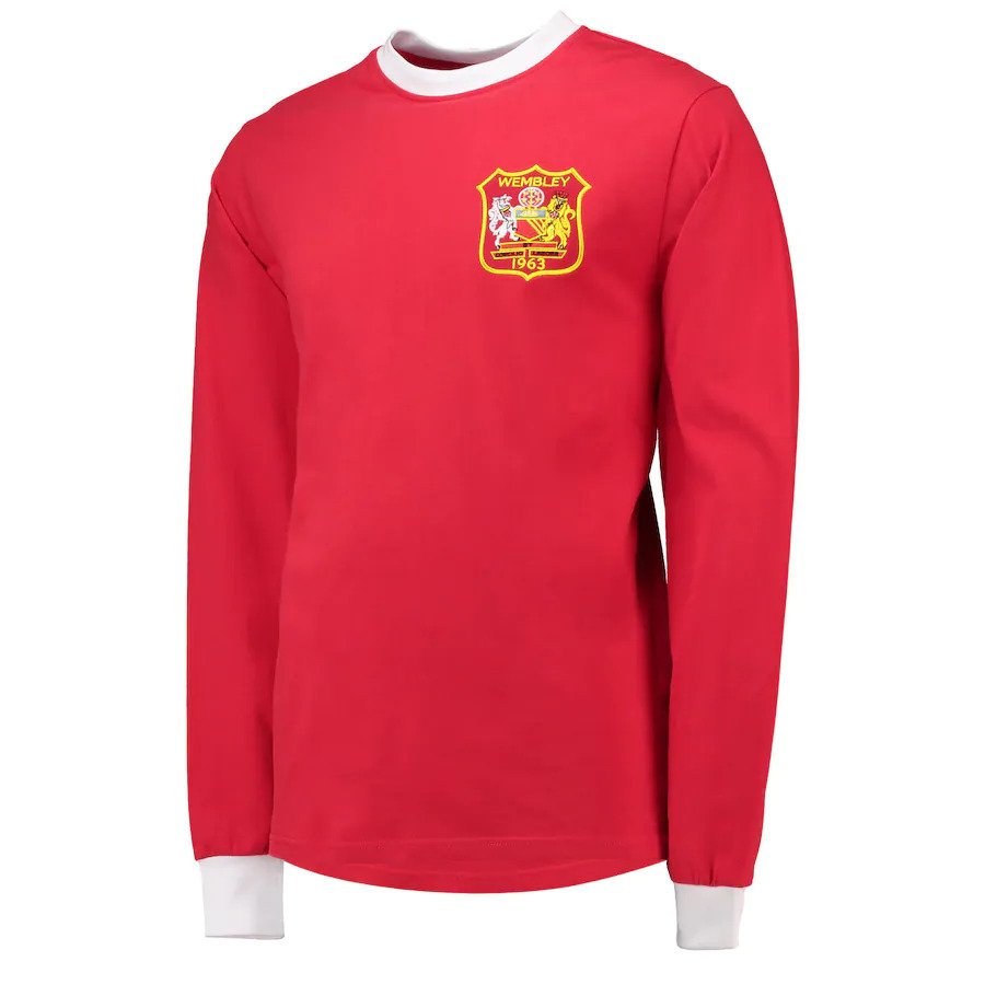Manchester United 1963 FA Cup Final Home Retro Jersey FULL SLEEVE