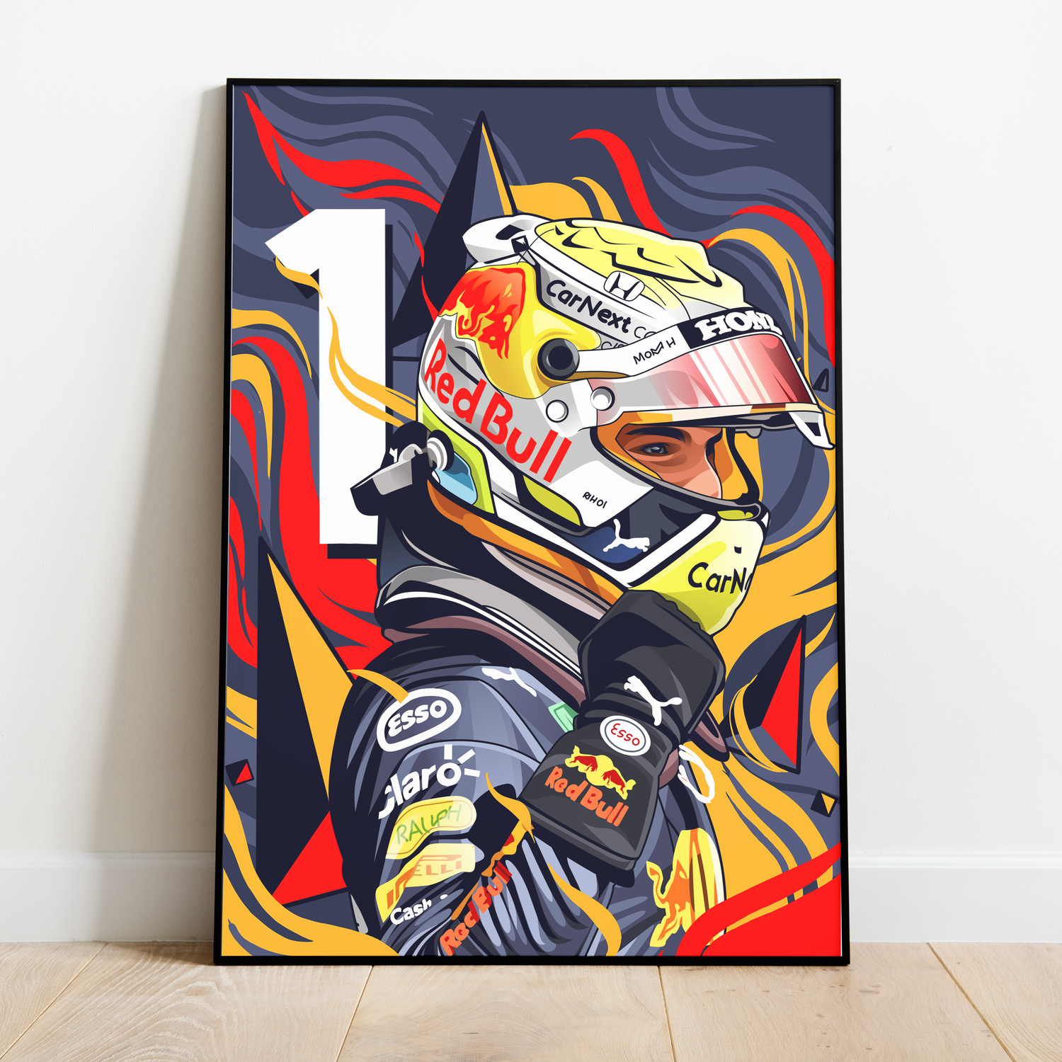 Verstappen Number 1 Framed Poster